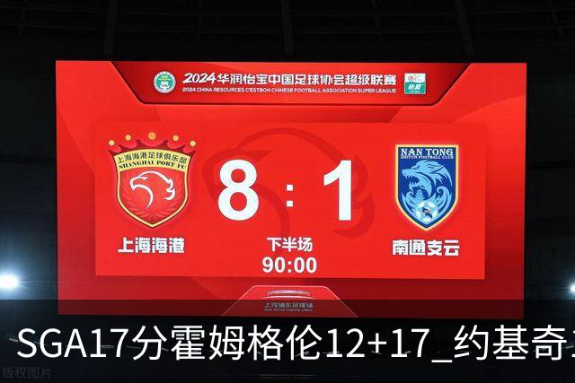 SGA17分霍姆格伦12+17 约基奇13+7+5雷霆擒掘金2连胜